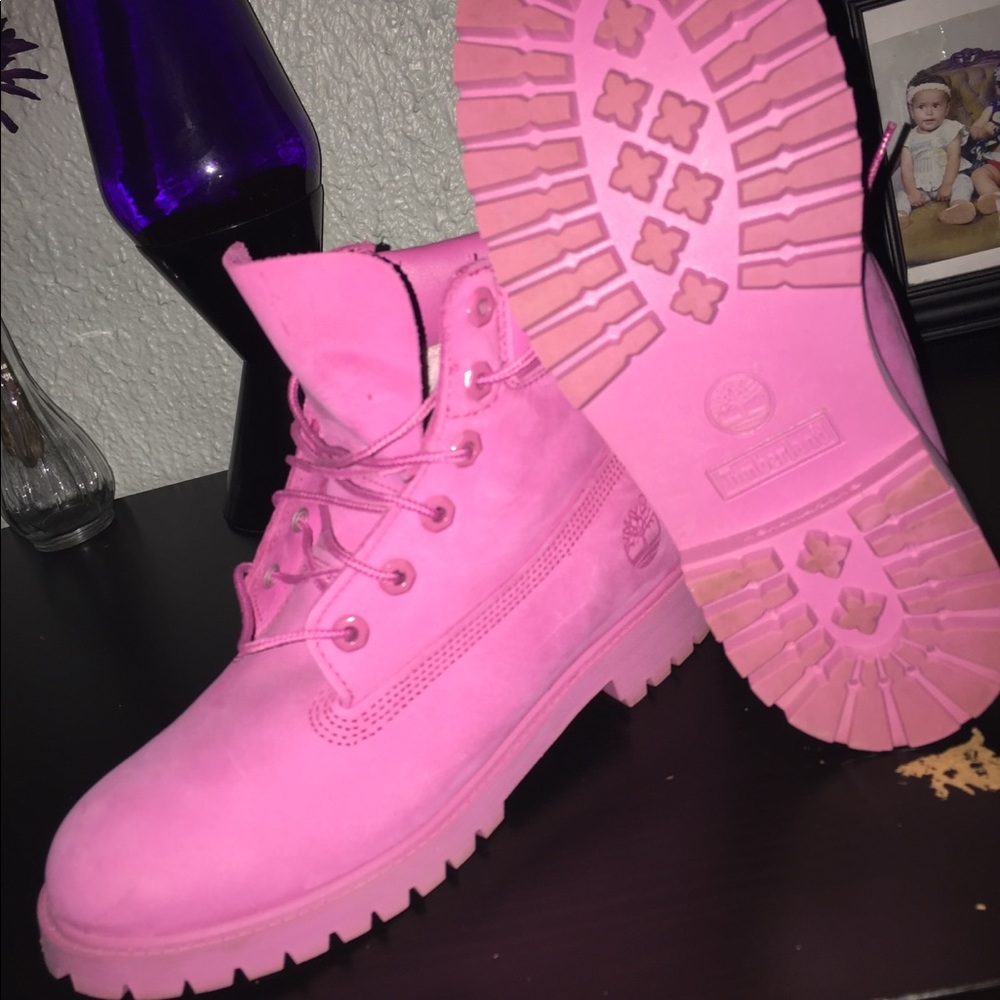 Pink timbs - Picture 3 of 5